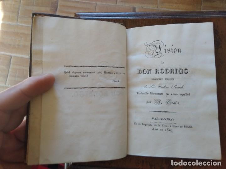 Libros antiguos: VISI&Oacute;N DE DON RODRIGO, ROMANCE INGL&Eacute;S. - SCCOTH, Walter. 1829. - Foto 1