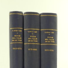 Libros antiguos: TRES TOMOS NOTAS DEL VIAJE DE MI VIDA POR ANTONIO ESPINA Y CAPO. Lote 311957663