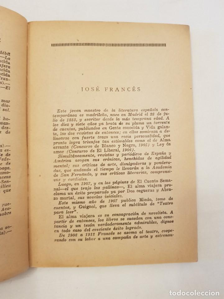 Libros antiguos: Una despedida de soltero. Jos&eacute; Franc&eacute;s. - Foto 5