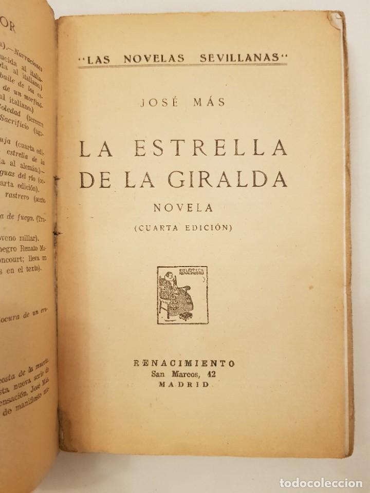 Libros antiguos: La estrella de la Giralda. Jos&eacute; M&aacute;s. - Foto 3