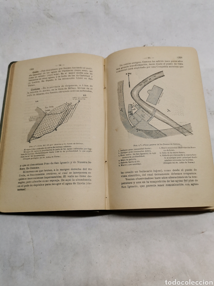 Libros antiguos: Diccionario general hidrol&oacute;gico - Foto 3