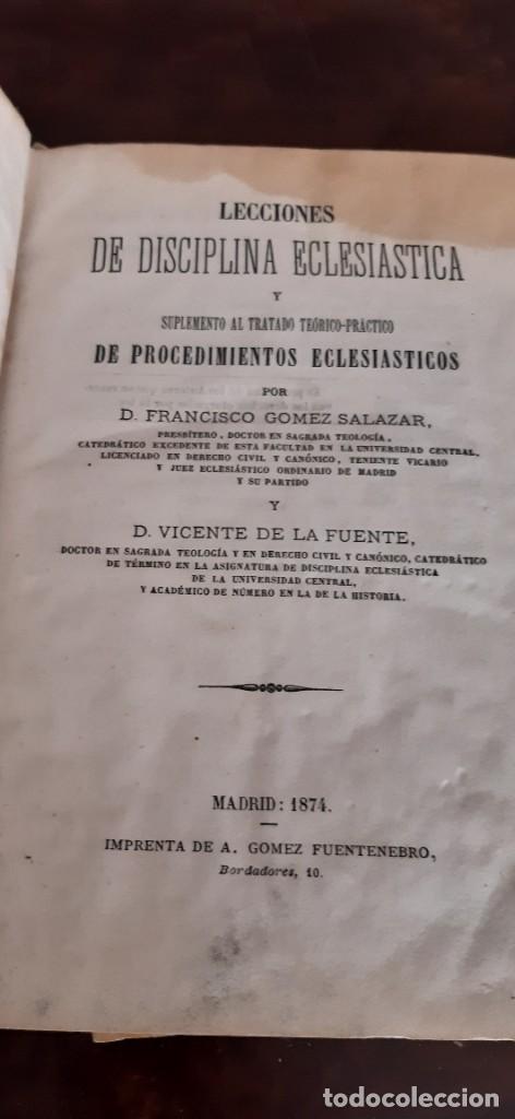 Libros antiguos: MUY ANTIGUO LIBRO DE DISCIPLINA ECLESIASTICA. - Foto 5