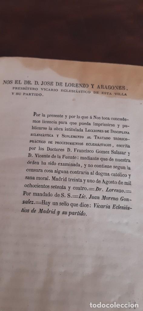 Libros antiguos: MUY ANTIGUO LIBRO DE DISCIPLINA ECLESIASTICA. - Foto 8