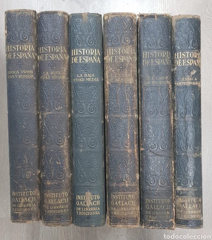 Libros antiguos: HISTORIA DE ESPA&Ntilde;A INSTITUTO GALLACH COMPLETA - Foto 1