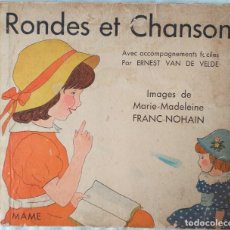 Libros antiguos: LIBRO DE CANCIONES FRANCESAS - 21 RONDES ET CHANSONS FRANÇAISES - 1936. Lote 312729133