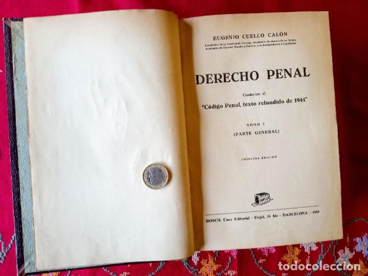 Libros antiguos: Libro Derecho Penal 1953 - Foto 2