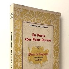 Libros antiguos: EN PARÍS CON PACO DURRIO Y DARÍO DE REGOYOS (1ª ED 1966) FRANCISCO DURRIO DE MADRÓN, ESCULTOR, CERAM. Lote 312947048