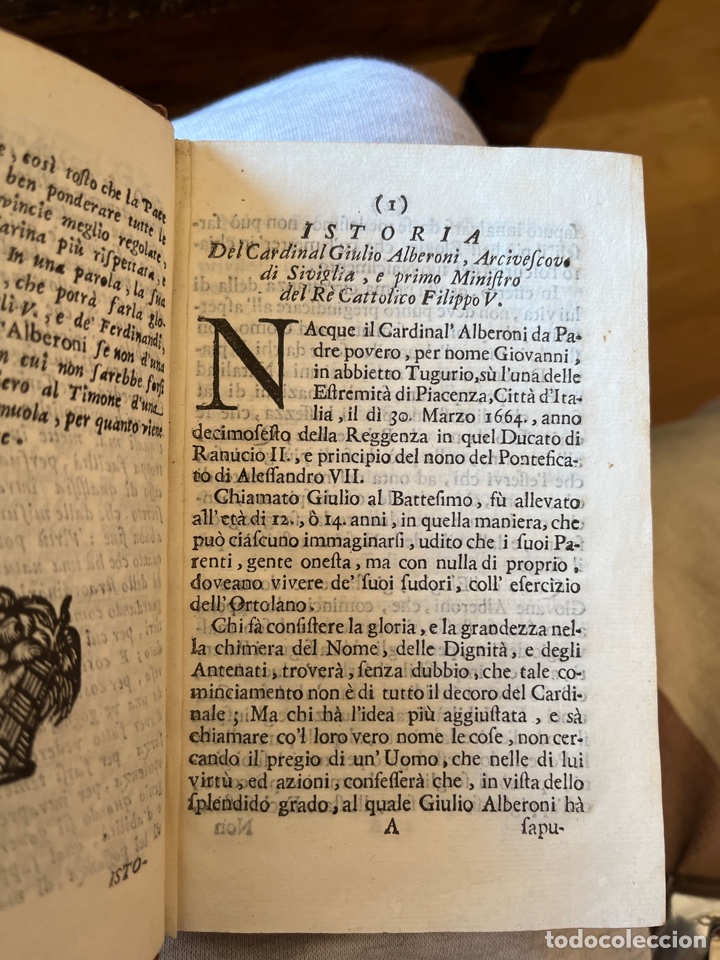 Libros antiguos: Istoria del cardinal alberoni 1720 - Foto 3