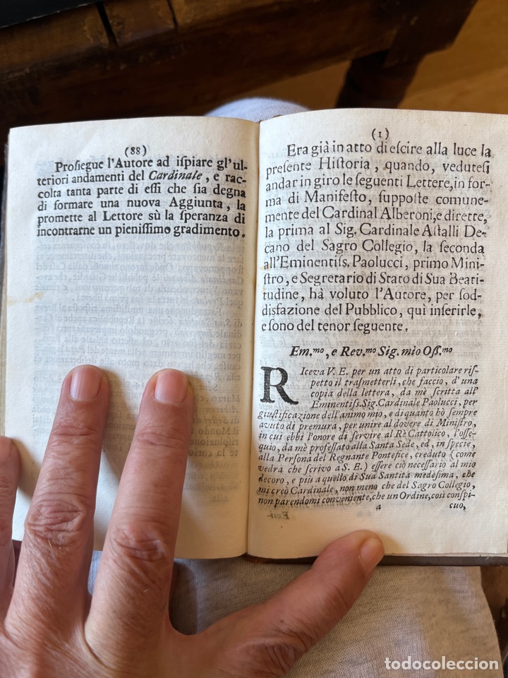 Libros antiguos: Istoria del cardinal alberoni 1720 - Foto 5