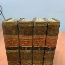 Libros antiguos: AVENTURAS DE GIL BLAS. DE SANTILLANA. (4 TOMOS) IMPRENTA DE D.J. ESPINOSA. MADRID 1830.. Lote 313165858