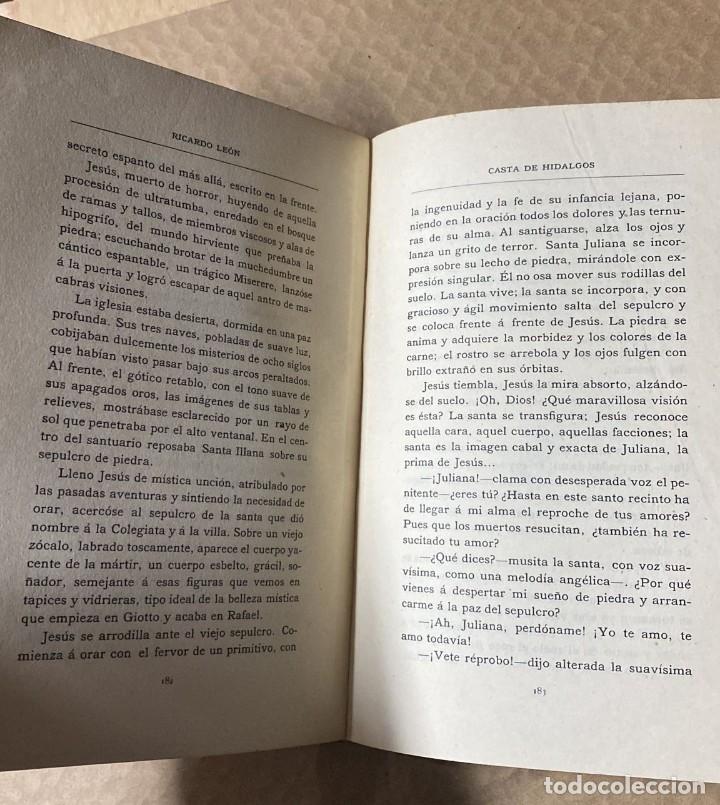Libros antiguos: CASTA DE HIDALGOS - RICARDO LE&Oacute;N - TOMO II - 1915 - Foto 5