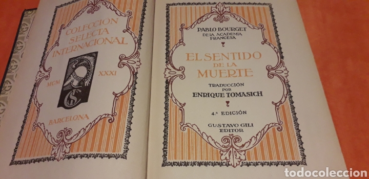 Libros antiguos: EL SENTIDO DE LA MUERTE, PABLO BOURGUET, - Foto 2