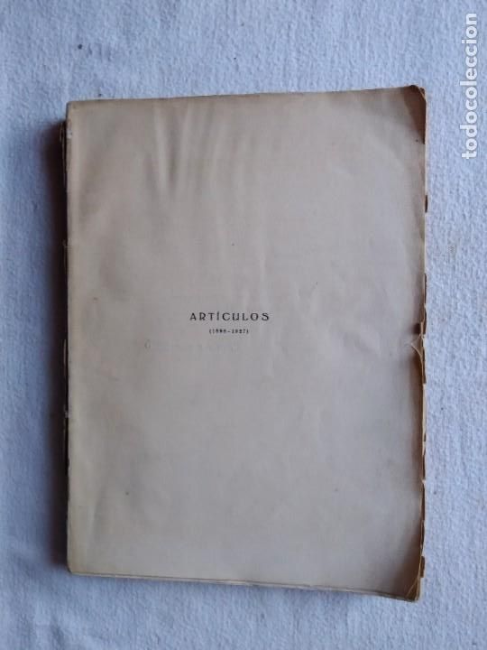 Antiquarische B&uuml;cher: RICARDO ALLU&Eacute;. ART&Iacute;CULOS (1896-1927) EDICI&Oacute;N DE 500 EJEMPLARES NO DESTINADOS A LA VENTA. EJEMPLAR 5.
