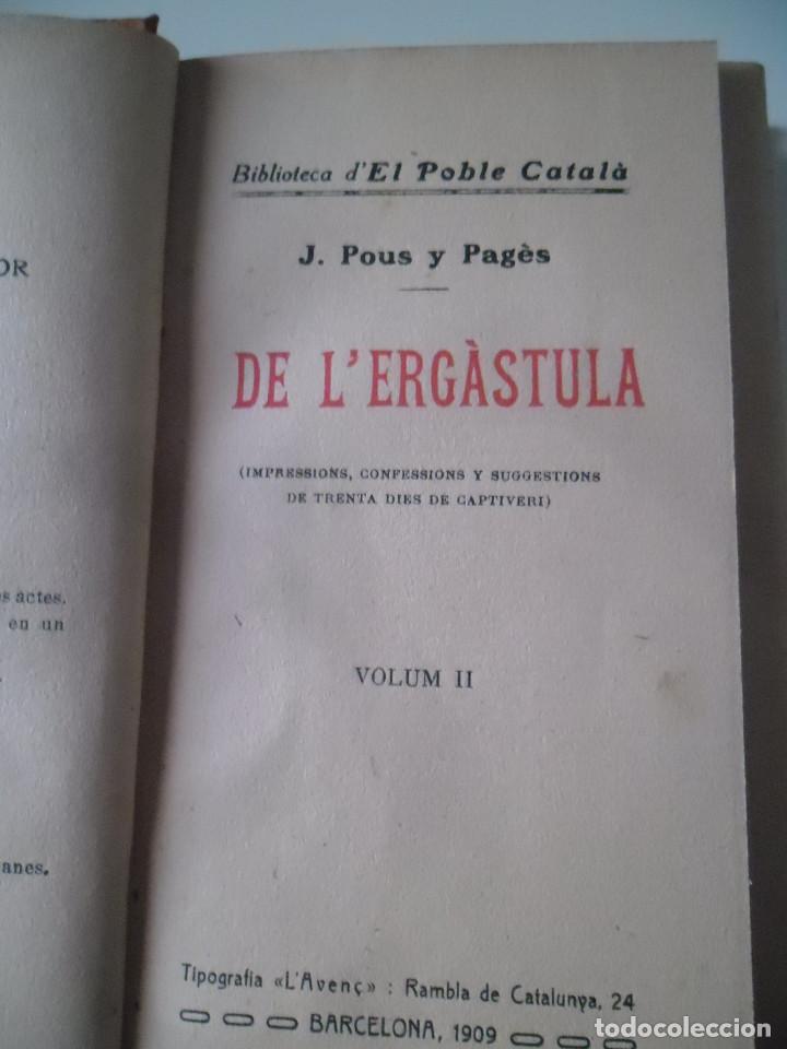 Libros antiguos: DE L`ERG&Aacute;STULA. - POUS Y PAG&Eacute;S - (1909) - Foto 3