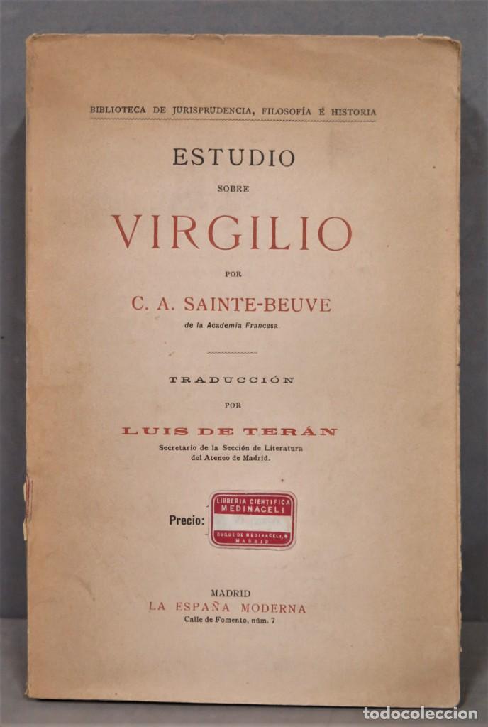 Libros antiguos: ESTUDIO SOBRE VIRGILIO. SAINTE-BEUVE - Foto 1