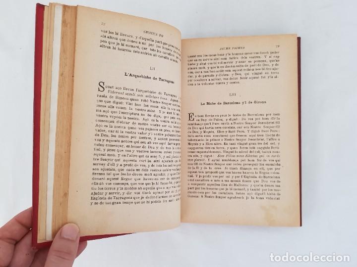 Libros antiguos: Cronica o comentaris del Rey en Jaume Primer. 1905 - Foto 4