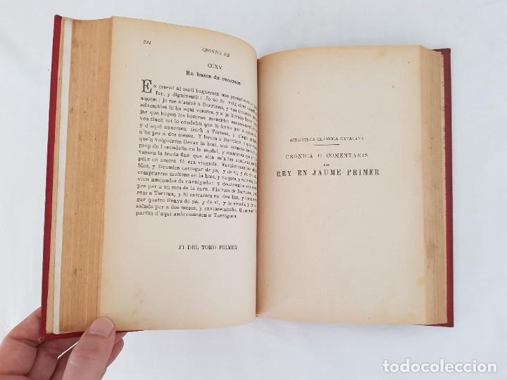 Libros antiguos: Cronica o comentaris del Rey en Jaume Primer. 1905 - Foto 5