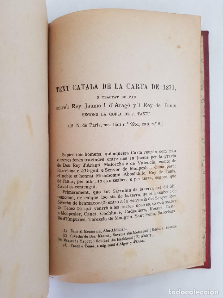 Libros antiguos: Cronica o comentaris del Rey en Jaume Primer. 1905 - Foto 8