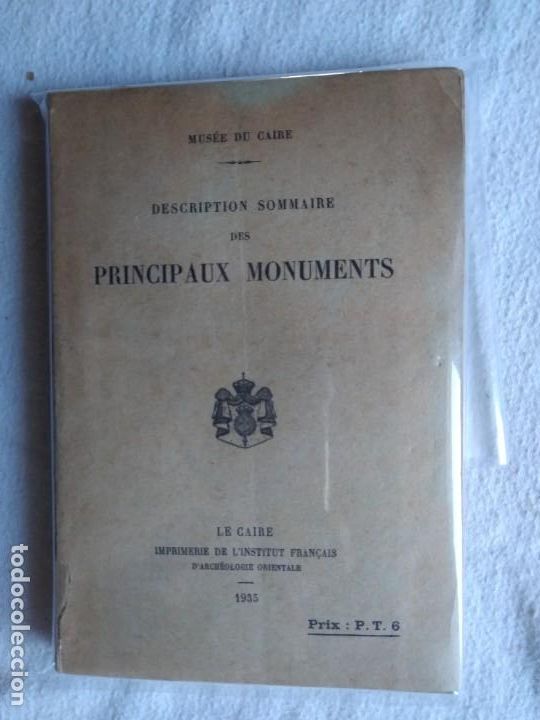 Libros antiguos: Mus&eacute;e du Caire. Mus&eacute;e Description Sommaire des Principaux Monuments. 1935. - Foto 13
