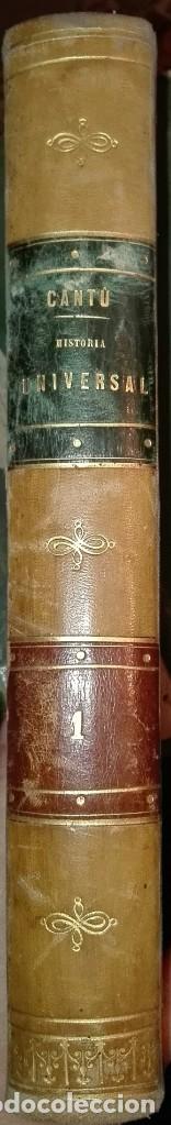 Libros antiguos: Historia Universal, C&eacute;sar Cant&uacute;. - Foto 2