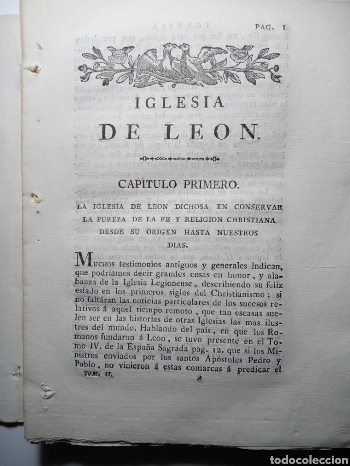 Libros antiguos: Iglesia de Le&oacute;n y...Manuel Risco. 1792. - Foto 3