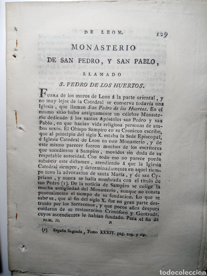Libros antiguos: Iglesia de Le&oacute;n y...Manuel Risco. 1792. - Foto 6