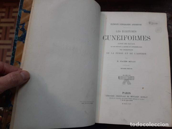 Libri antichi: LES &Eacute;CRITURES CUN&Eacute;&Iacute;FORMES (Persia y Asiria) - M&eacute;nant, Joachim