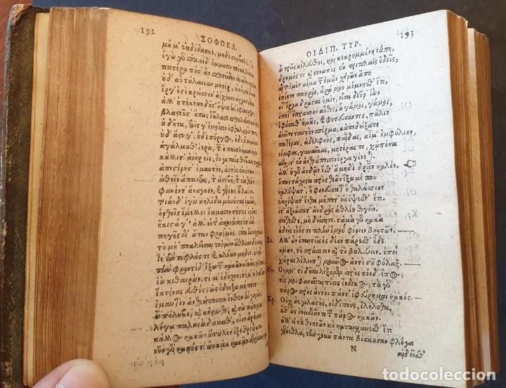 Libros antiguos: A&Ntilde;O 1593 &ndash; SOFOCLES (&Sigma;&omicron;&phi;&omicron;&kappa;&lambda;ῆ&sigmaf;) - SOPHOCLIS TRAGOEDIAE VII - Foto 11
