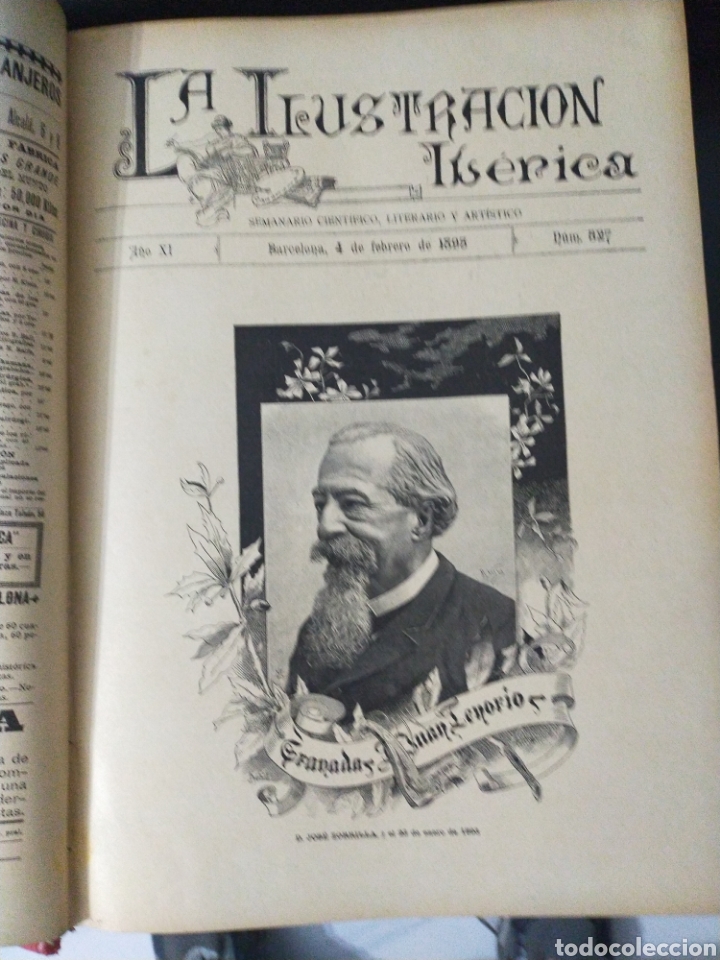 Libros antiguos: LA ILUSTRACI&Oacute;N IBERICA 1893 COMPLETO - Foto 6