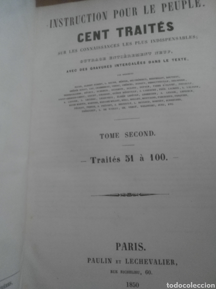 Libros antiguos: 1850. Cent Trait&eacute;s - Foto 1