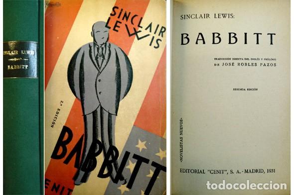 Libros antiguos: LEWIS, Sinclair. Babbitt. 1931. - Foto 2