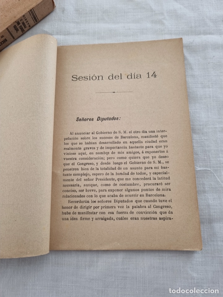 Libros antiguos: 1902. &ldquo;Discursos del Dr. Robert&rdquo; Legislatura de 1901. - Foto 3