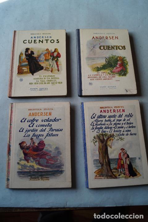 Libros antiguos: BIBLIOTECA SELECTA. ANDERSEN. SON 4 LIBROS. - Foto 1