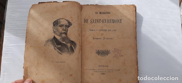 Libros antiguos: El marqu&eacute;s de saint evremont. C. Dickens. 1893 - Foto 1