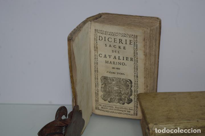 Livres anciens: GIOVANNI BATTISTA MARINO DICERIE SACRE DEL CAVALIER MARINO 1618