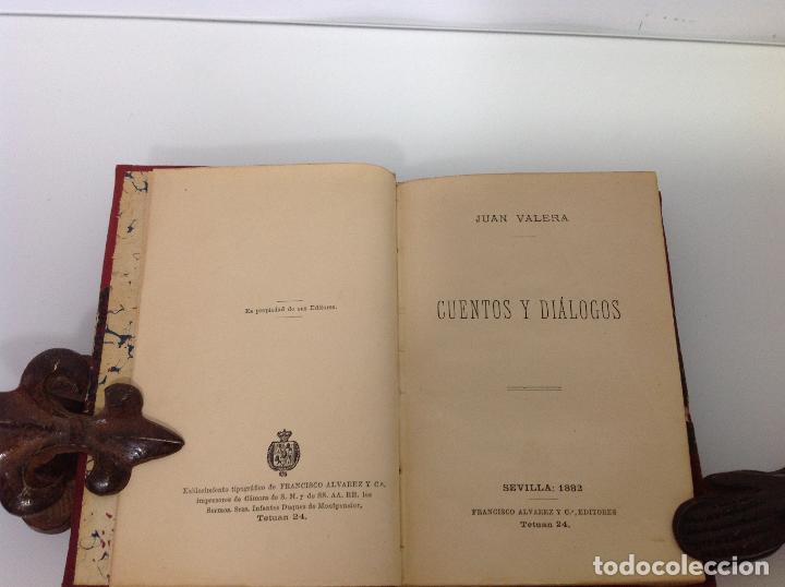 Libros antiguos: JUAN VALERA CUENTOS Y DIALOGOS 1883 - Foto 3