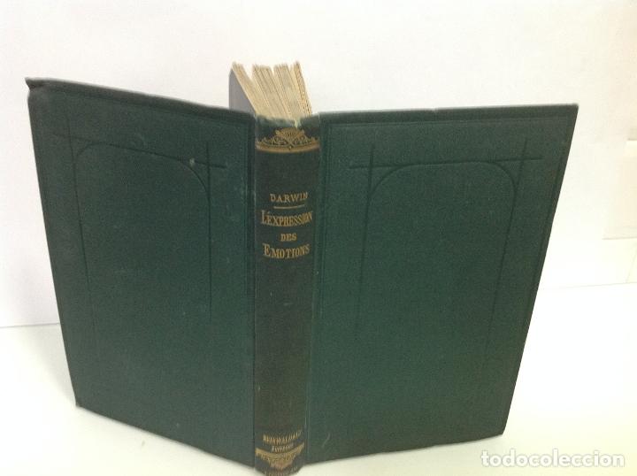 Libros antiguos: CHARLES DARWIN L�EXPRESSION DES EMOTIONS 1877 - Foto 2