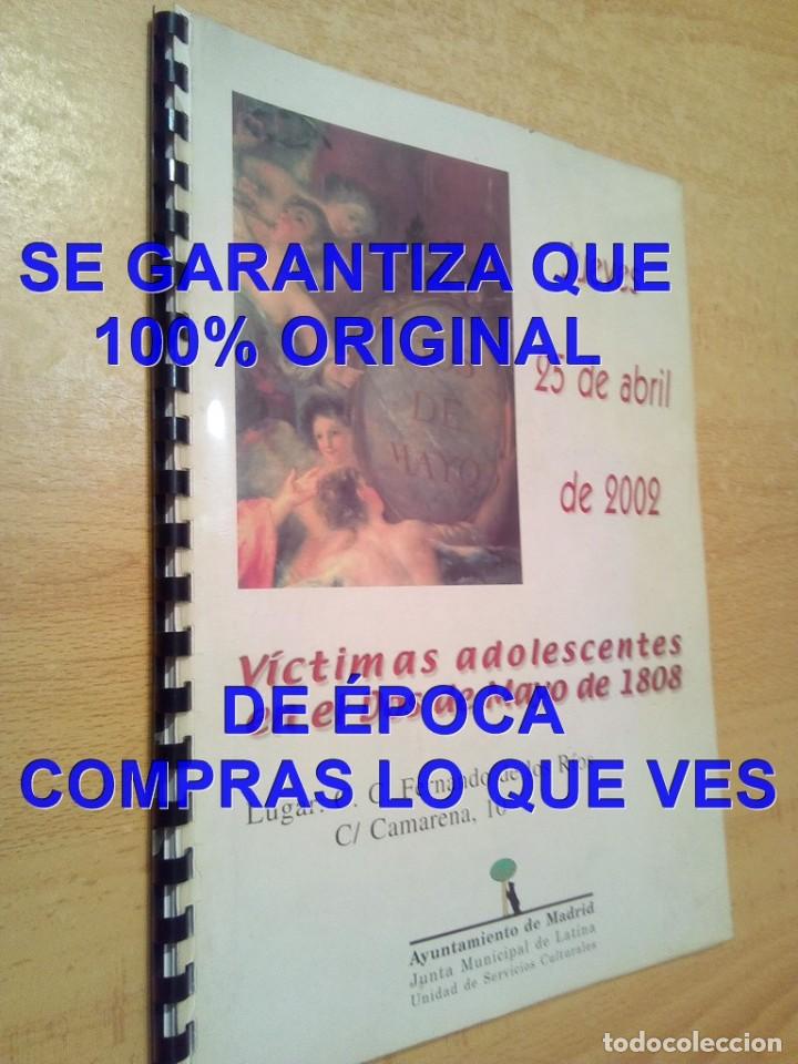 Libros antiguos: VICTIMAS ADOLESCENTES EN EL DOS DE MAYO DE 1808 U81 - Foto 1