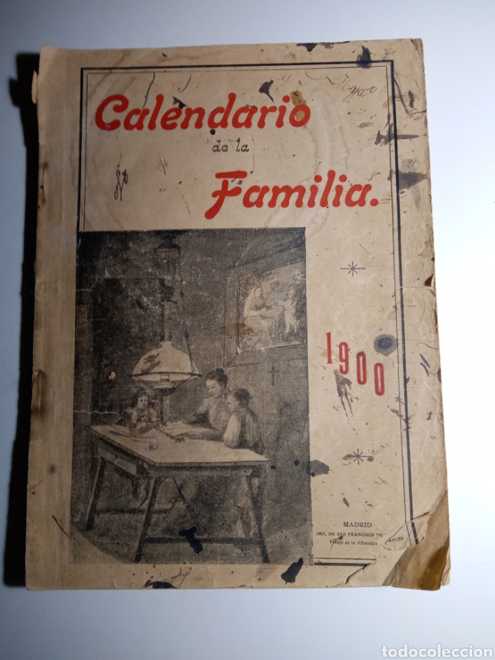 Libri antichi: Calendario de la familia 1900