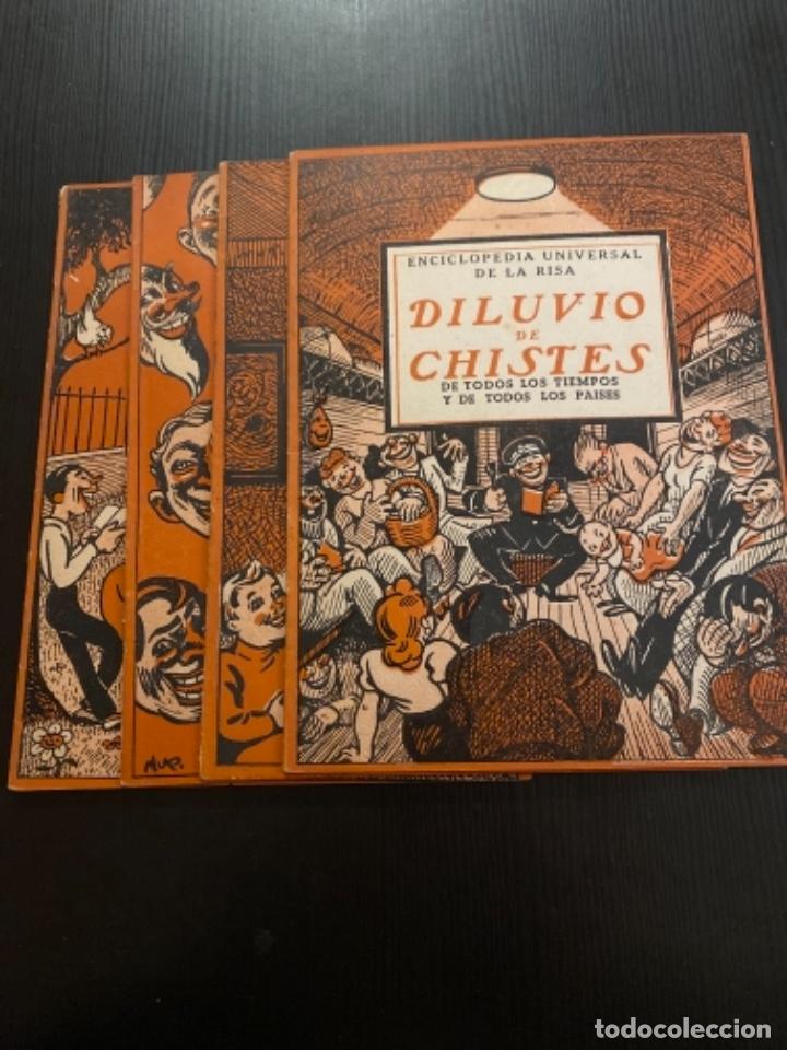 Libri antichi: Enciclopedia Universal de la risa Diluvio de chistes 4 ejemplares completo