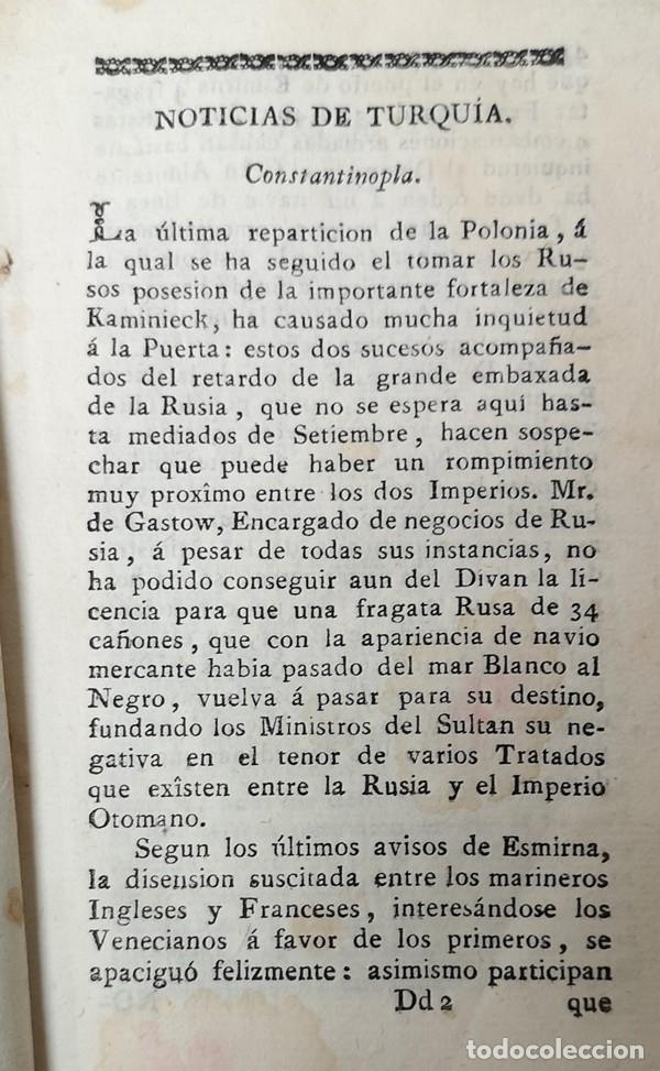 Libros antiguos: Mercurio de Espa&ntilde;a, Agosto 1793 - Foto 4