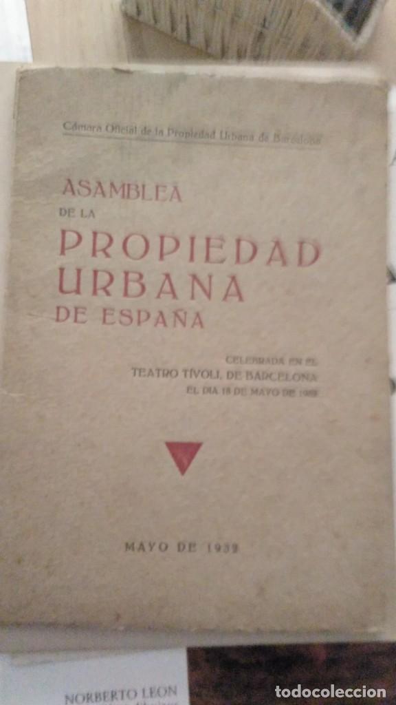 Libros antiguos: Asamblea de la Propiedad Urbana de Espa&ntilde;a - Foto 1