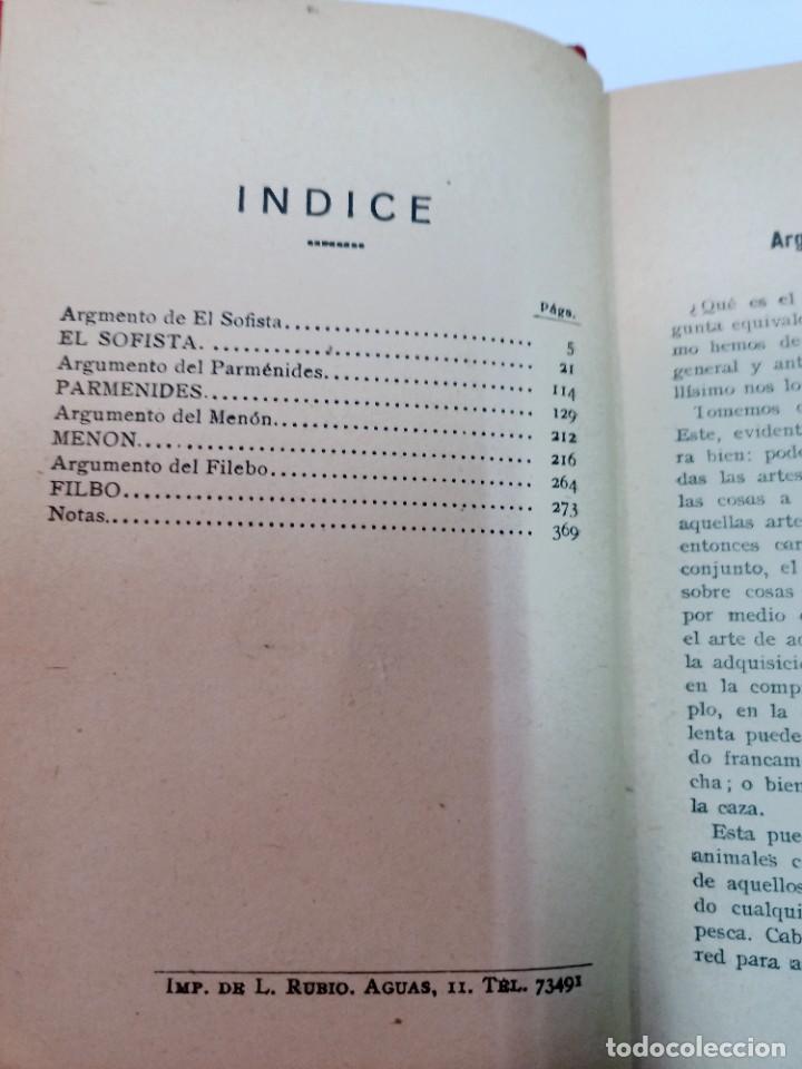 Libros antiguos: PLAT&Oacute;N Obras completas IV SA7982 - Foto 3