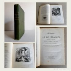 Libros antiguos: CHANSONS DE P.-J DE BÉRANGER. PERROTIN, LIBRAIRE. PARIS 1866. Lote 319203303
