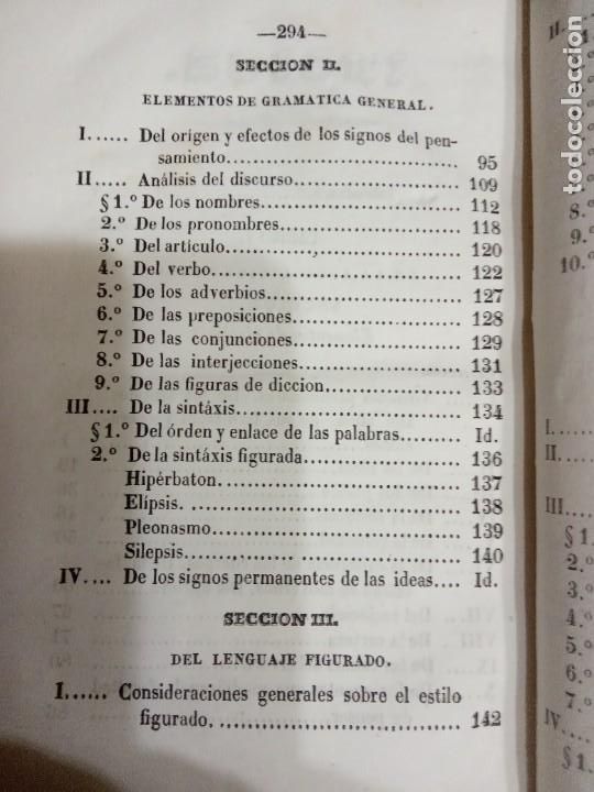 Libros antiguos: Elementos de ideol&oacute;gia y gram&aacute;tica general.-MELCHOR IGNACIO DIAZ.1841. - Foto 8
