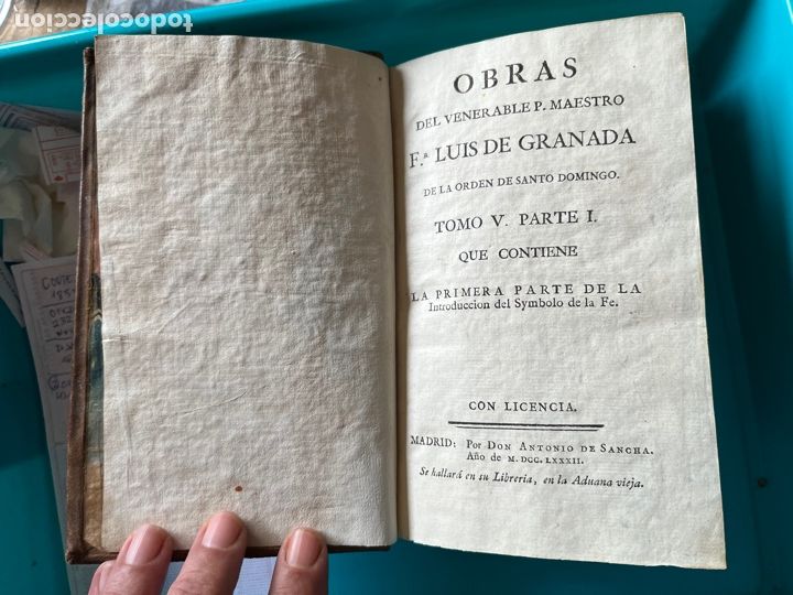 Libros antiguos: fray Luis de Granada 1882 - Foto 4