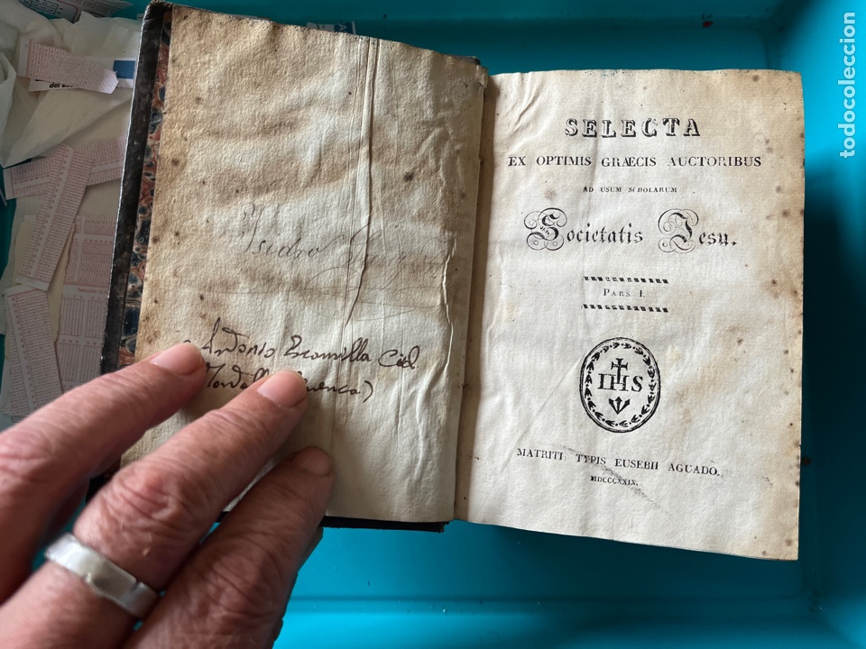 Libros antiguos: Op&uacute;sculos griegos 1829 - Foto 4