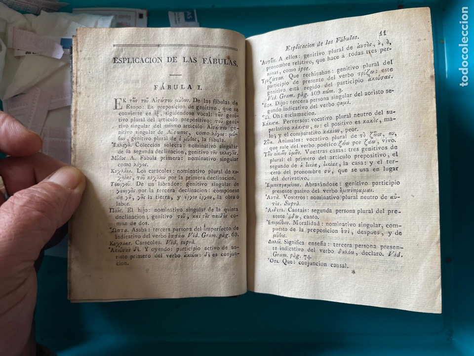 Libros antiguos: Op&uacute;sculos griegos 1829 - Foto 7