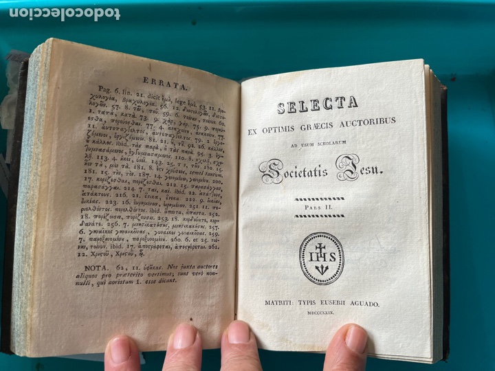 Libros antiguos: Op&uacute;sculos griegos 1829 - Foto 8