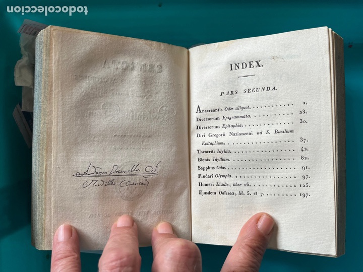 Libros antiguos: Op&uacute;sculos griegos 1829 - Foto 9